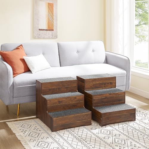 Extra Wide Wooden Pet Steps Z1654