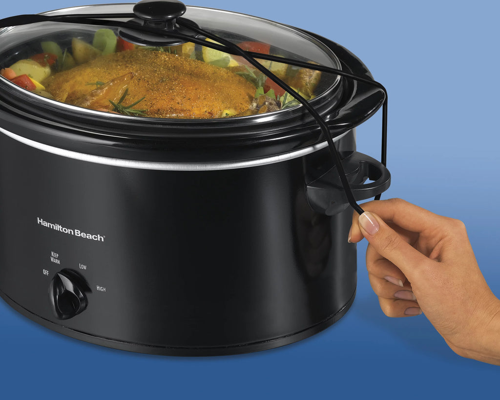 5 Quart Portable Slow Cooker with Removable Crock U5689