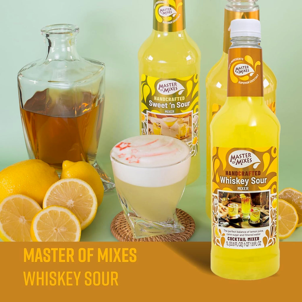 2 Pack Whiskey Sour Drink Mix – 1 Liter Bottle (33.8 Fl Oz) Y233377