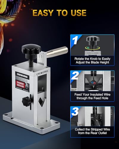 Manual Wire Stripper Machine, 0.06"-1" Wire Stripping Tool N2361