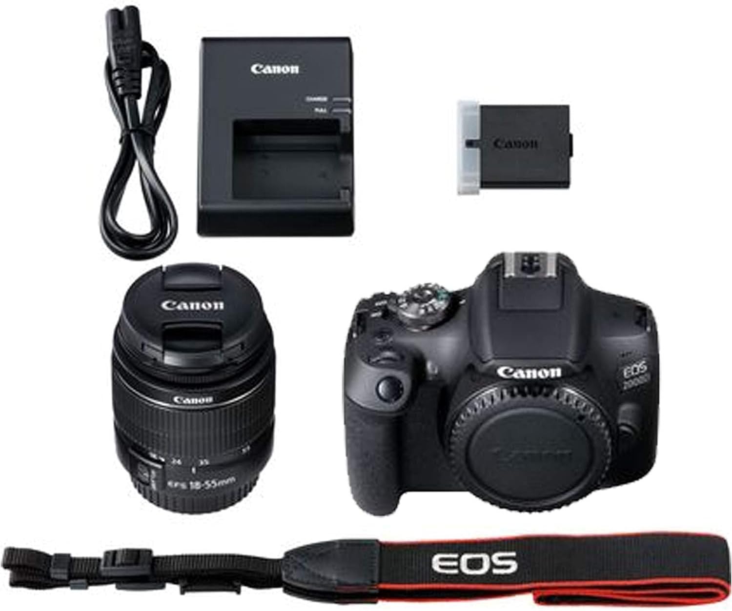 DSLR Camera with 18-55mm and 420-800mm Lenses + 128 GB Memory + Tripod (33pc Bundle) S406477