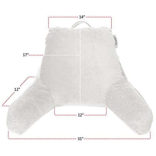 Navy Blue Shredded Memory Foam Reading Pillow with Pockets R862858