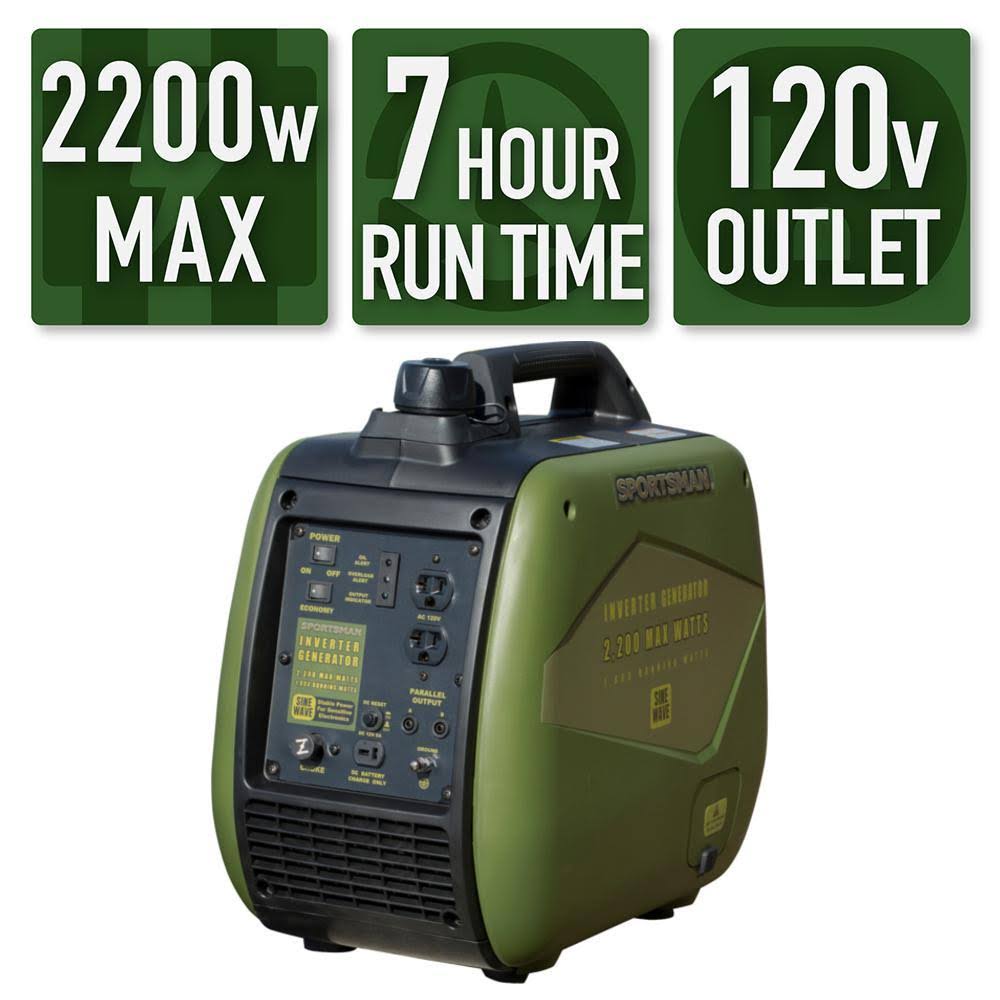 Portable Digital Inverter Generator 2200/1800-Watt Gasoline L768
