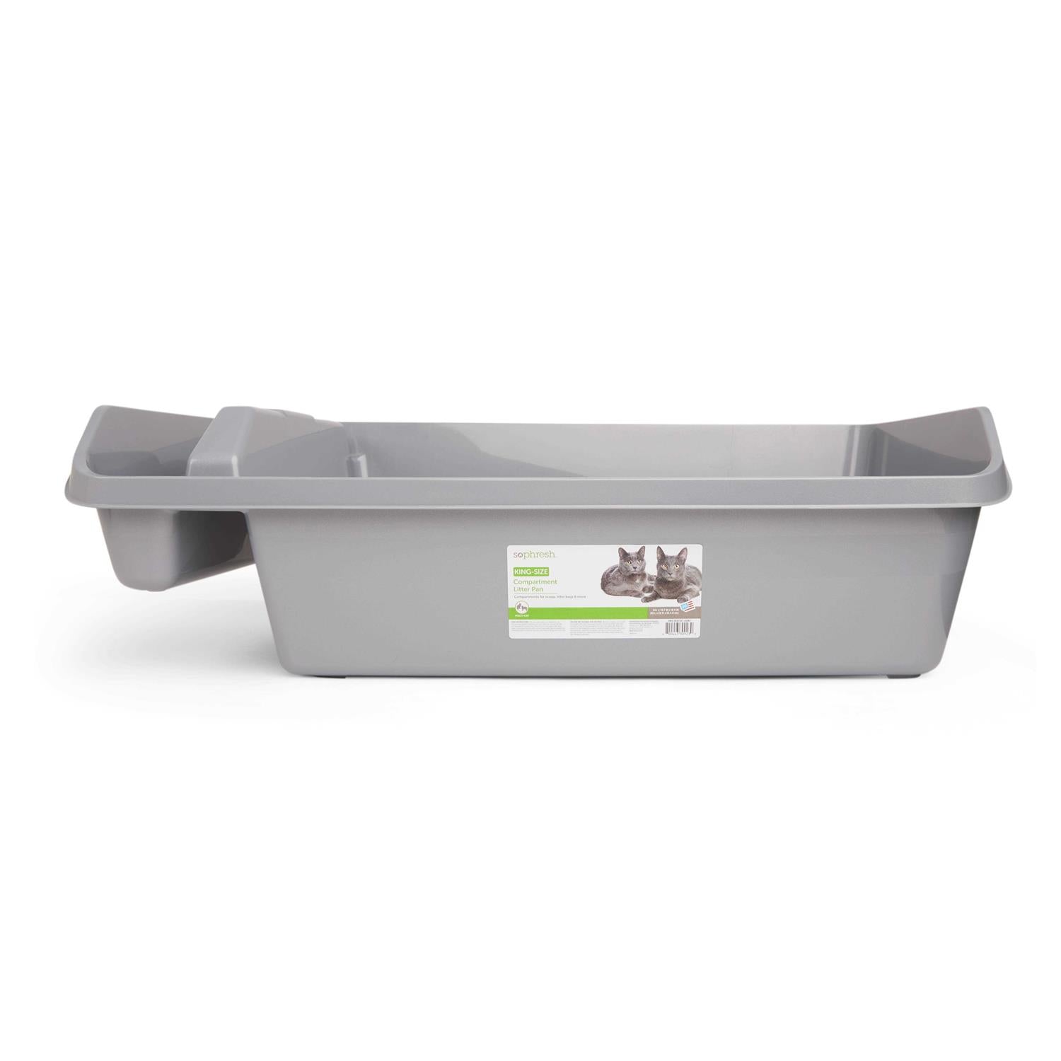 King-Size Compartment Cat Litter Pan T1857