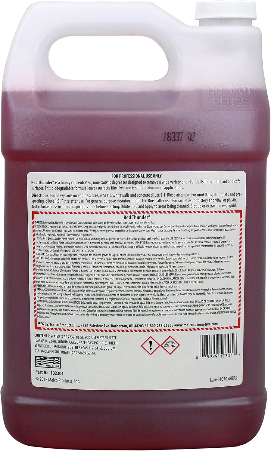 Automotive Cleaner and Degreaser, 1 Gallon O7036