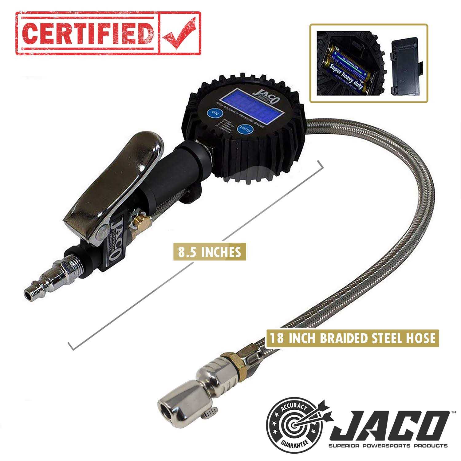 Digital Tire Inflator with Pressure Gauge Z1513