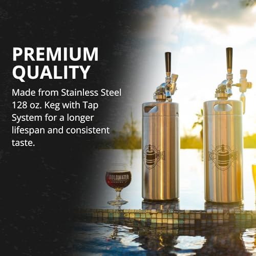 128 oz Stainless Steel Mini Keg Draft System V113