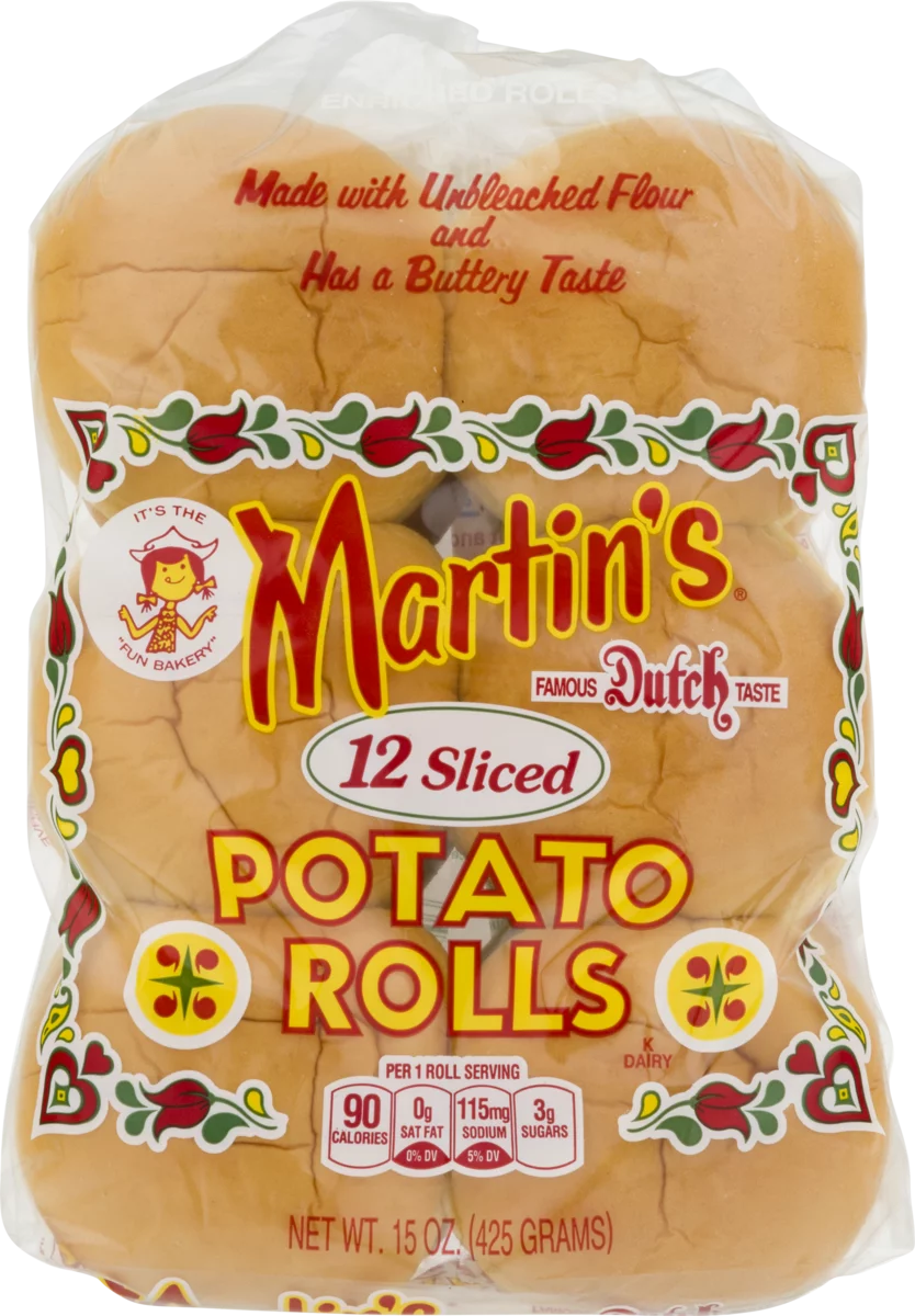 Sliced Potato Rolls 12 pk 15 oz A4813