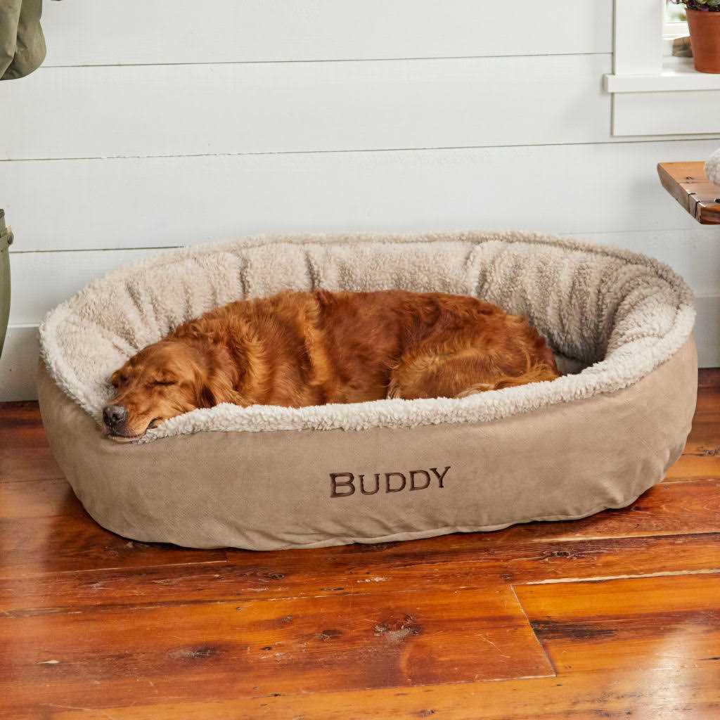 ComfortFill-Eco Wraparound Dog Bed with Fleece C87617