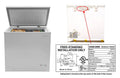 5.3 Cu Ft Chest Freezer White O9911