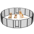 16 Panels 40" H Black Dog Playpen Z913