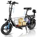 850W Peak Electric Scooter with Seat, 22MPH, 25 Miles Range, 14" Pneumatic Tire, Folding E Scooter H4861