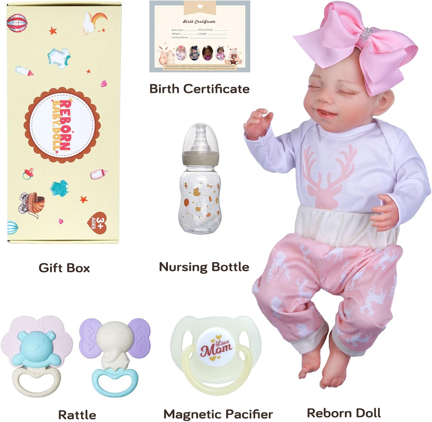 20-Inch Soft Cloth Reborn Baby Doll X193