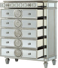 5 Drawer Mirrored Dresser with Pull-Out Tray Y103