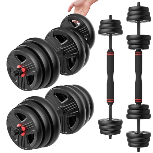 Adjustable Dumbbells, 90lbs Free Weight Set with Connector C143369