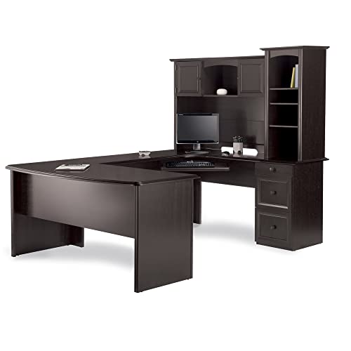 Walnut U-Shaped Executive Desk Z636