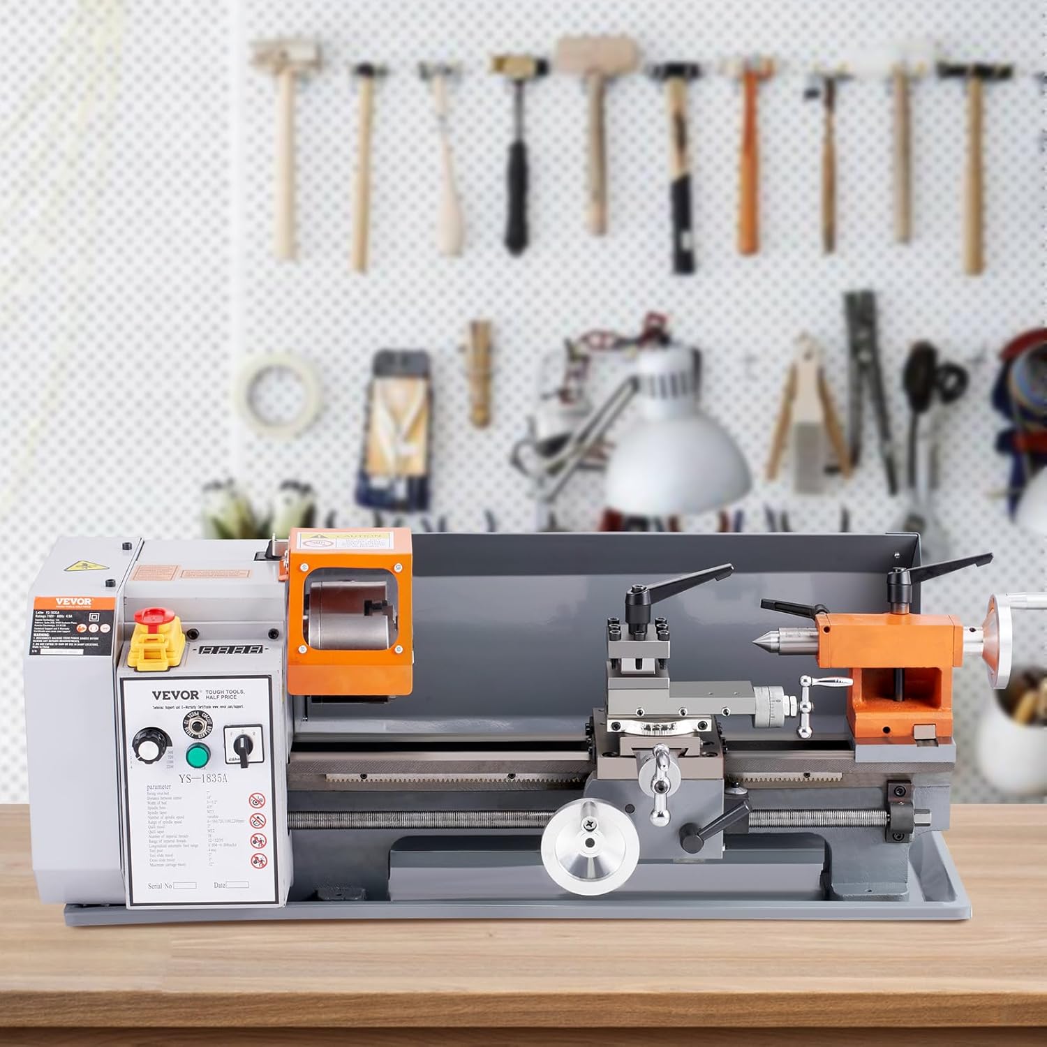 7'' x 13.78'' Metal Lathe with Tool Box W24229