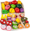 Wooden Play Food Set with Wooden Tray S331