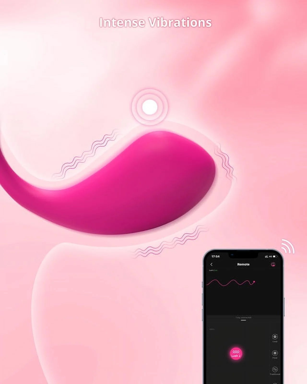 Pink Wireless Bullet Vibrator R2239