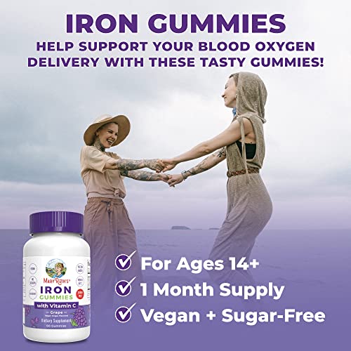 Sugar Free Iron Gummies with Vitamin C, 60 Count Y412191