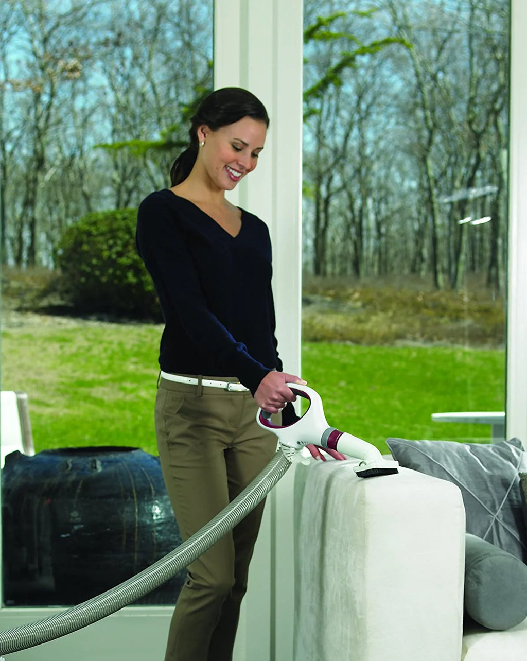 Red Bagless Upright Vacuum H984649