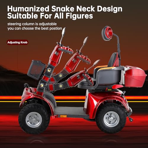 Red Heavy Duty 4 Wheel Mobility Scooter R15627