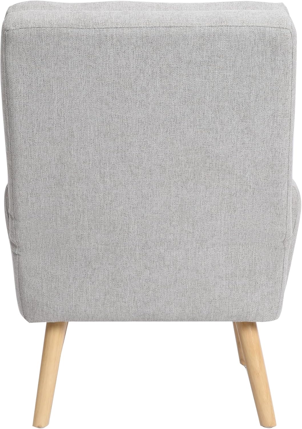 Decorative Chair Set with Footstool, Adjustable Backrest, Wooden Legs G861395