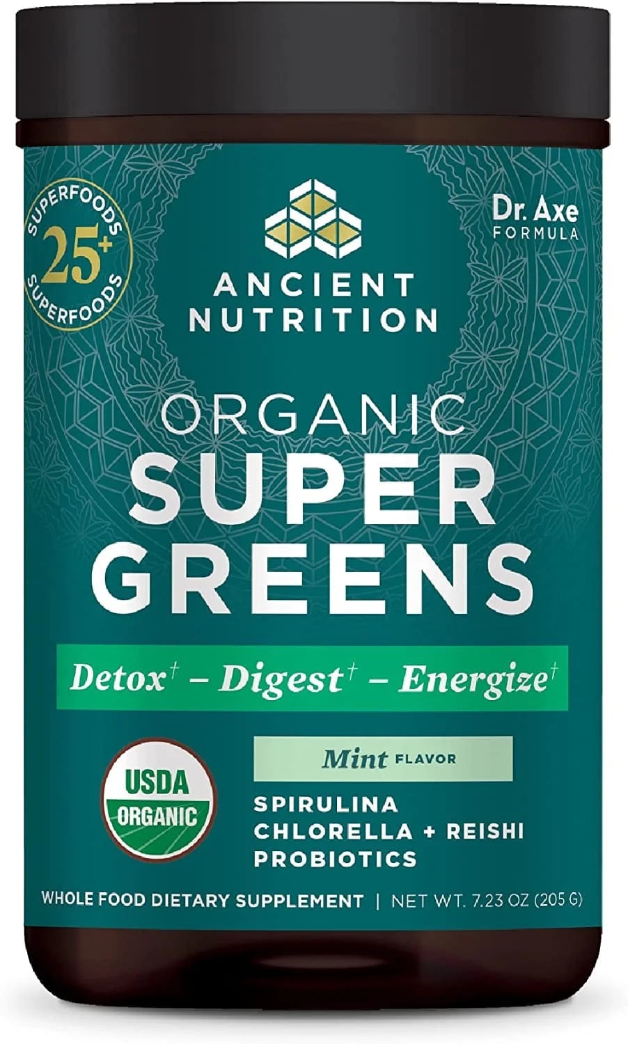 Organic Super Greens, Mint, 7.23 oz H907312