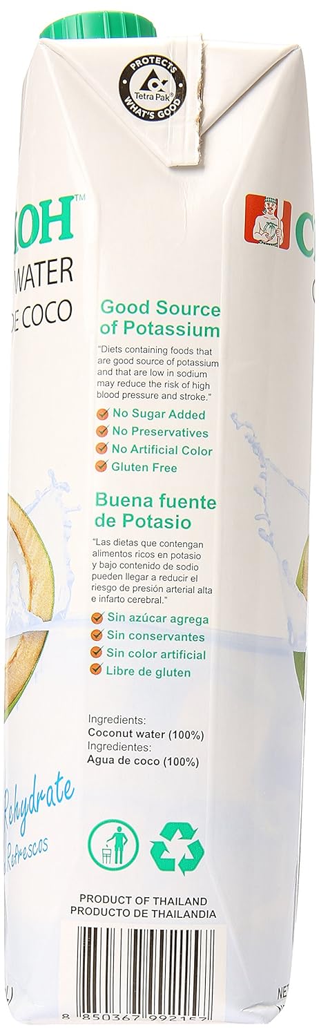 33.8 fl oz Coconut Water (Pack of 12) D8901