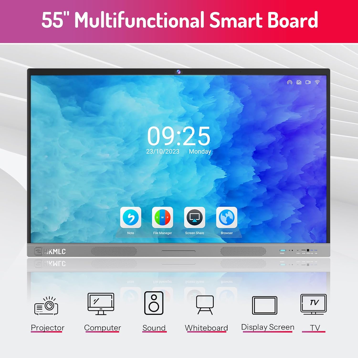 55 Inch 4K UHD Touch Screen Interactive Whiteboard B214323