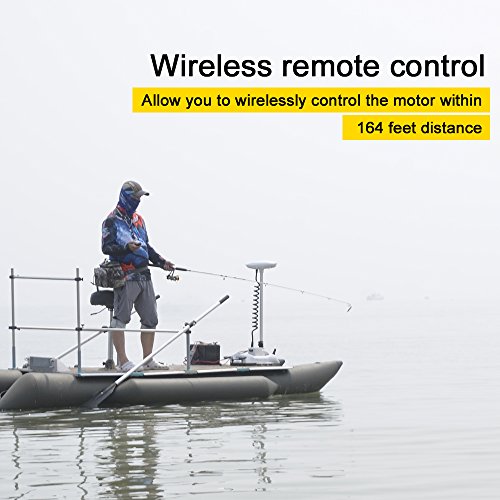 12V 55LBS 48inch Bow Mount Trolling Motor with Remote Control F667
