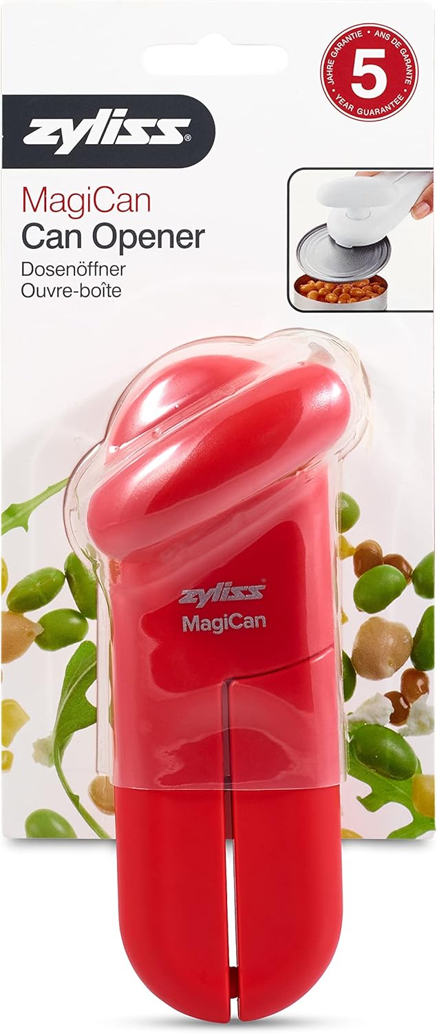 Manual Can Opener with Lid Release - Red C431006