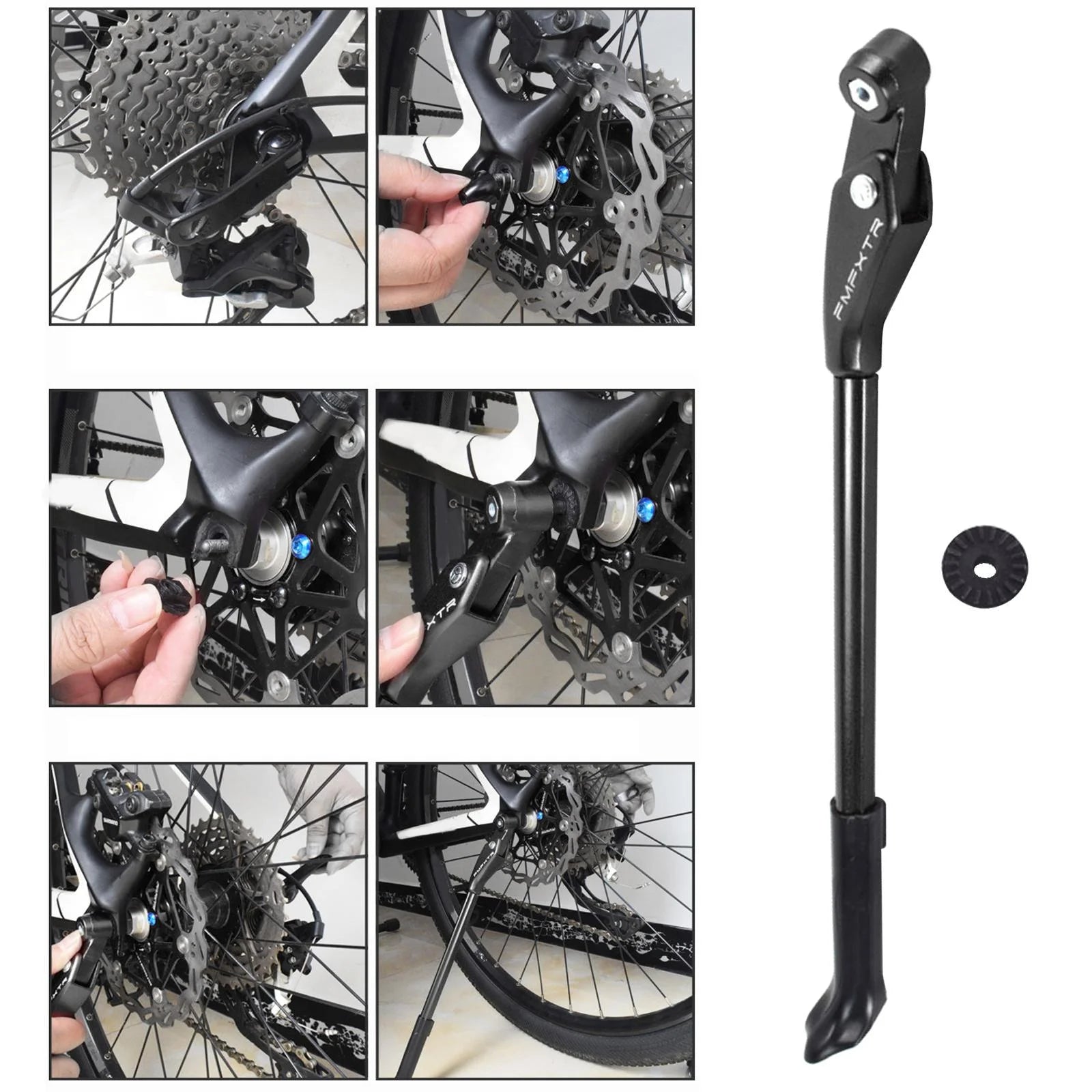 Adjustable Kickstand Mountain BMX Road black R494