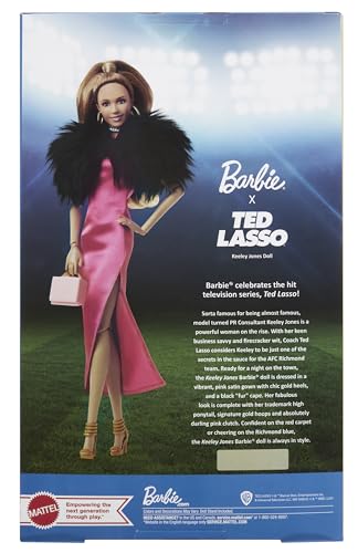 Keeley Doll with Pink Dress and Faux Fur Shawl D510090