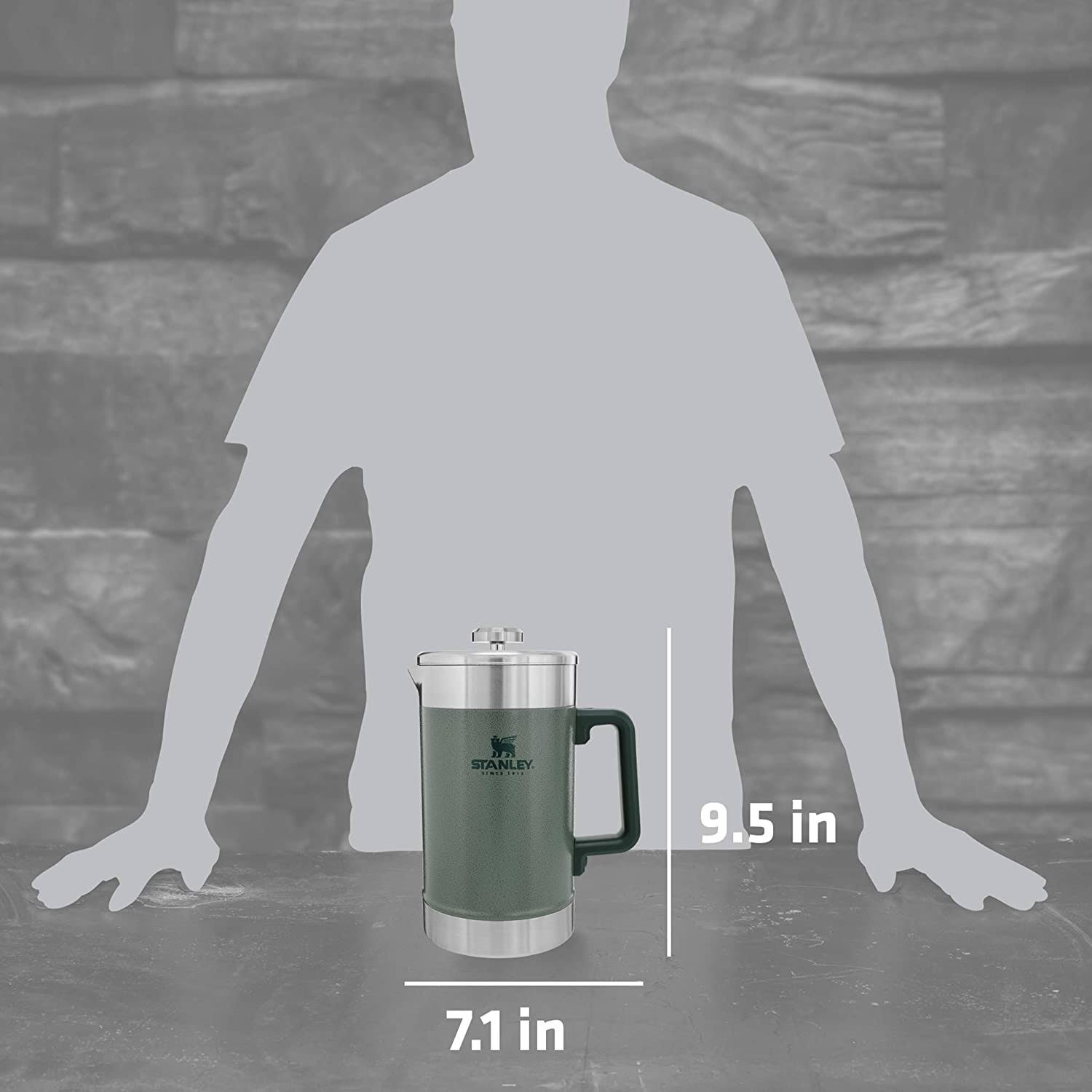 48 oz Hammertone Green French Press G96611