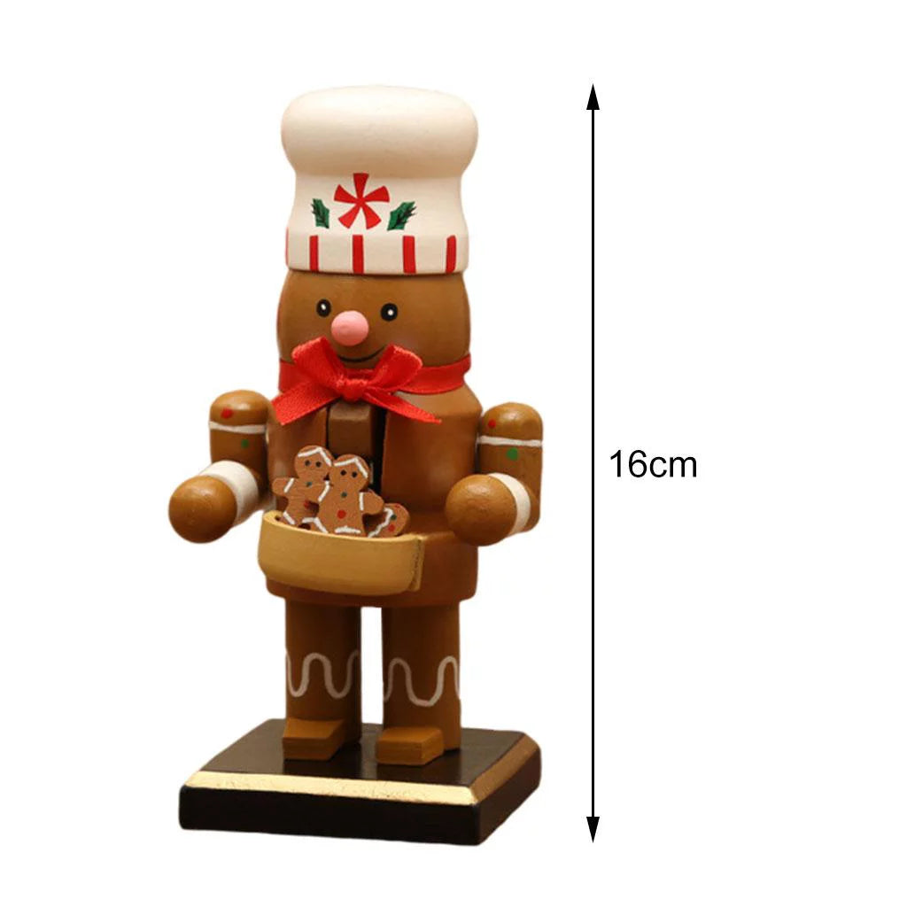 16cm Nutcracker Puppet Gingerbread Man Decor J41624