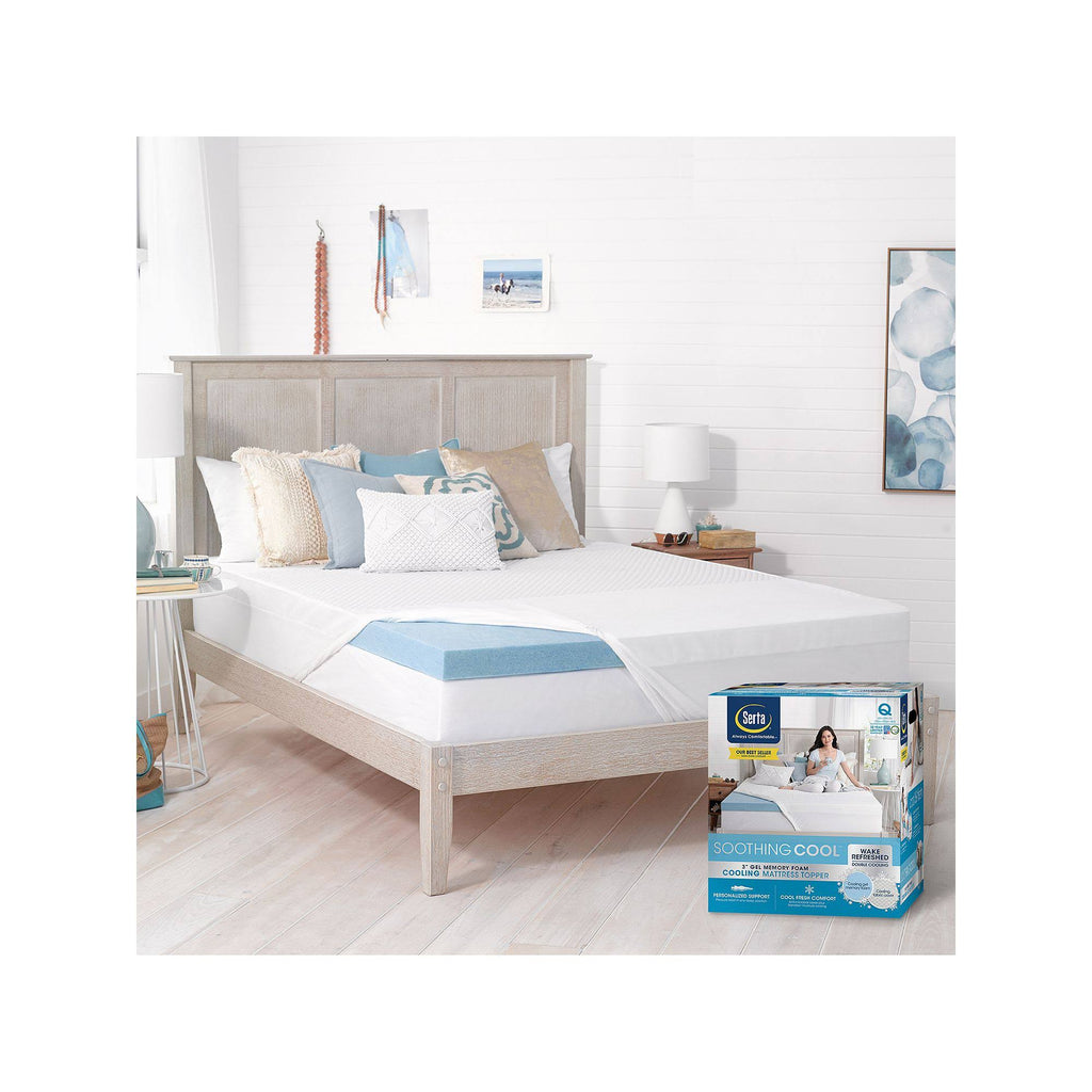 3-Inch White King Memory Foam Mattress Topper Y262