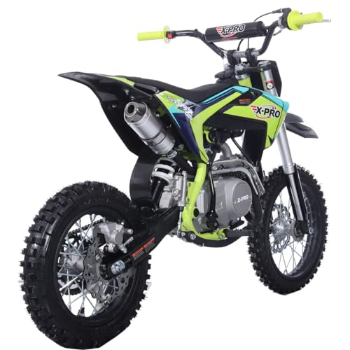 125cc Kids Dirt Bike with 4-Speed Semi-Automatic Transmission and 14"/12" Tires B4651
