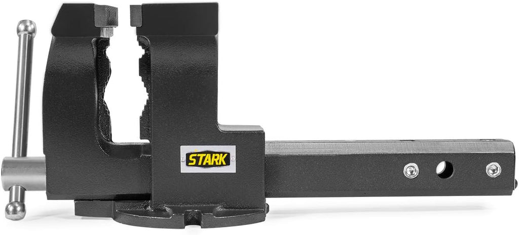 2-in-1 Tow Hitch Truck Vise 6" Bench Vise Grey S4655