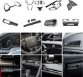Interior Center Console Dashboard Panel Headlight Switch Steering Wheel AC Vent Cover Trim Combo Kit I616147