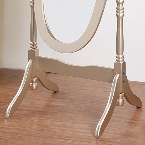 Cherry Finish Wood Cheval Mirror X298776