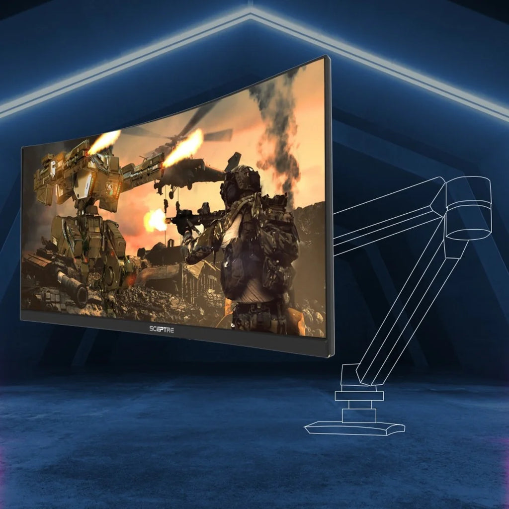34" Curved Screen Gaming LCD Monitor, 21:9, Black O82752