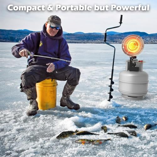 Propane Heater 15,000BTU Portable Outdoor with 3 Adjustable Modes Safety Shut-off Valve J364
