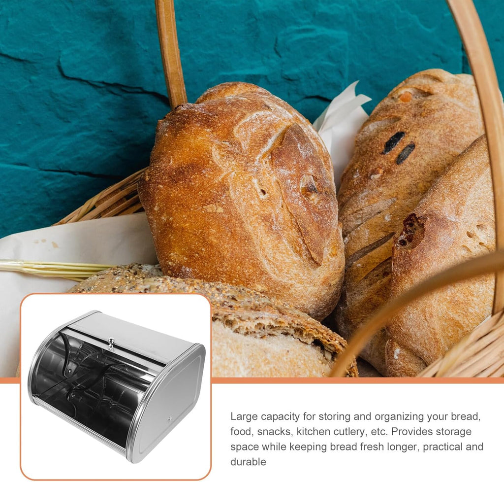 Stainless Steel Bread Storage Container Box with Cover U818