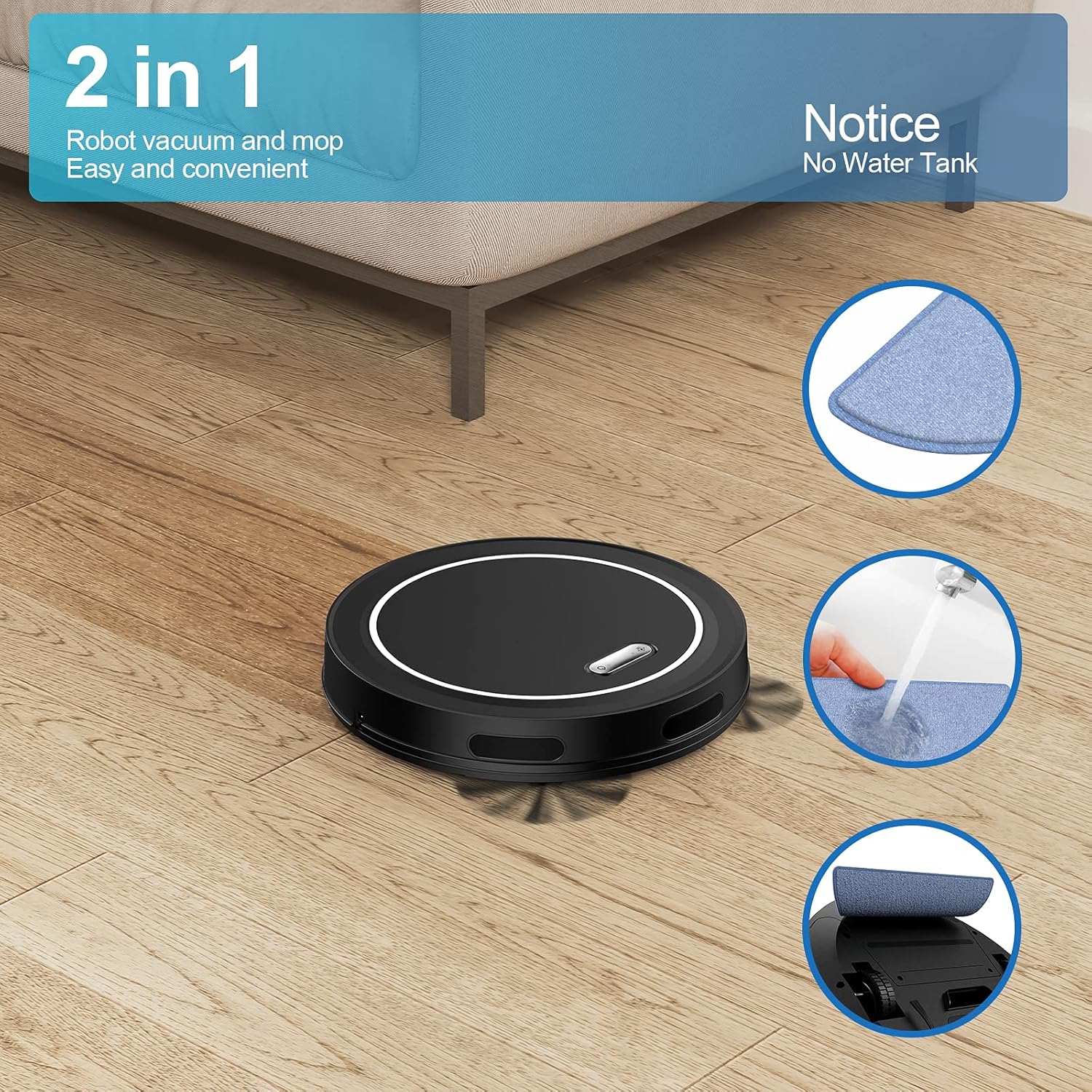 2000Pa Suction Slim Self-Charging Robot Vacuum R1763
