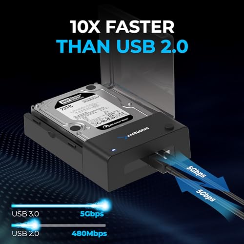 Tool Free USB Type C Dual Docking Station for PCIe NVMe M.2 SSDs H688174