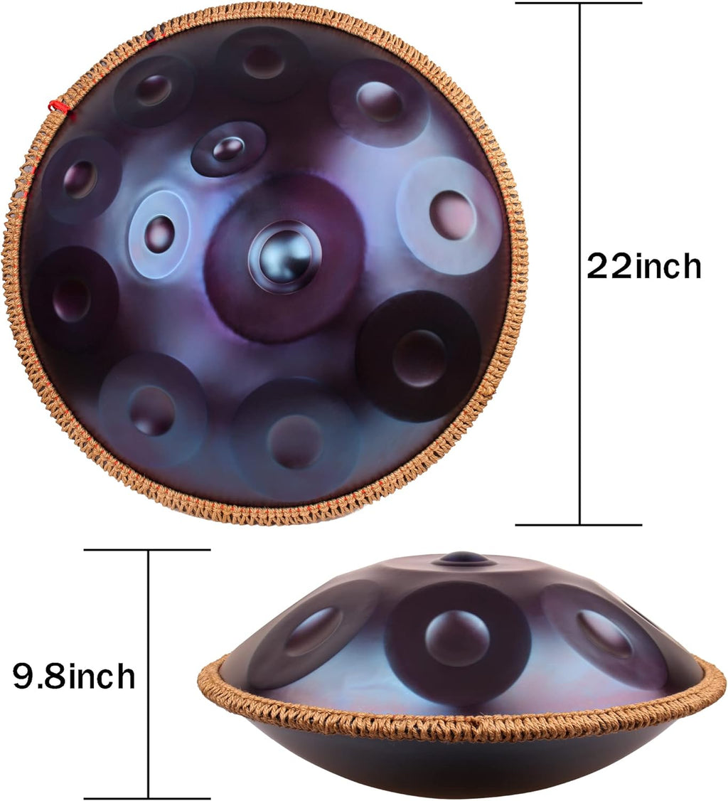 22 Inches Handpan Steel Drum Percussion Instrument Q701108