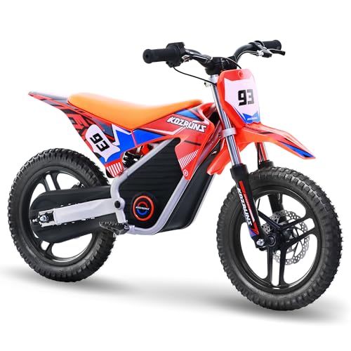 Red Electric Dirt Bike with 12-Inch Off-Road Tires X922