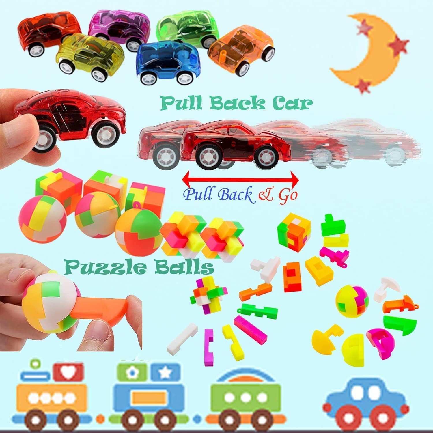 100 Pcs Party Favors Treasure Box Toys Y127