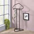 Black Metal Clothing Wardrobe Rack Stand A79112